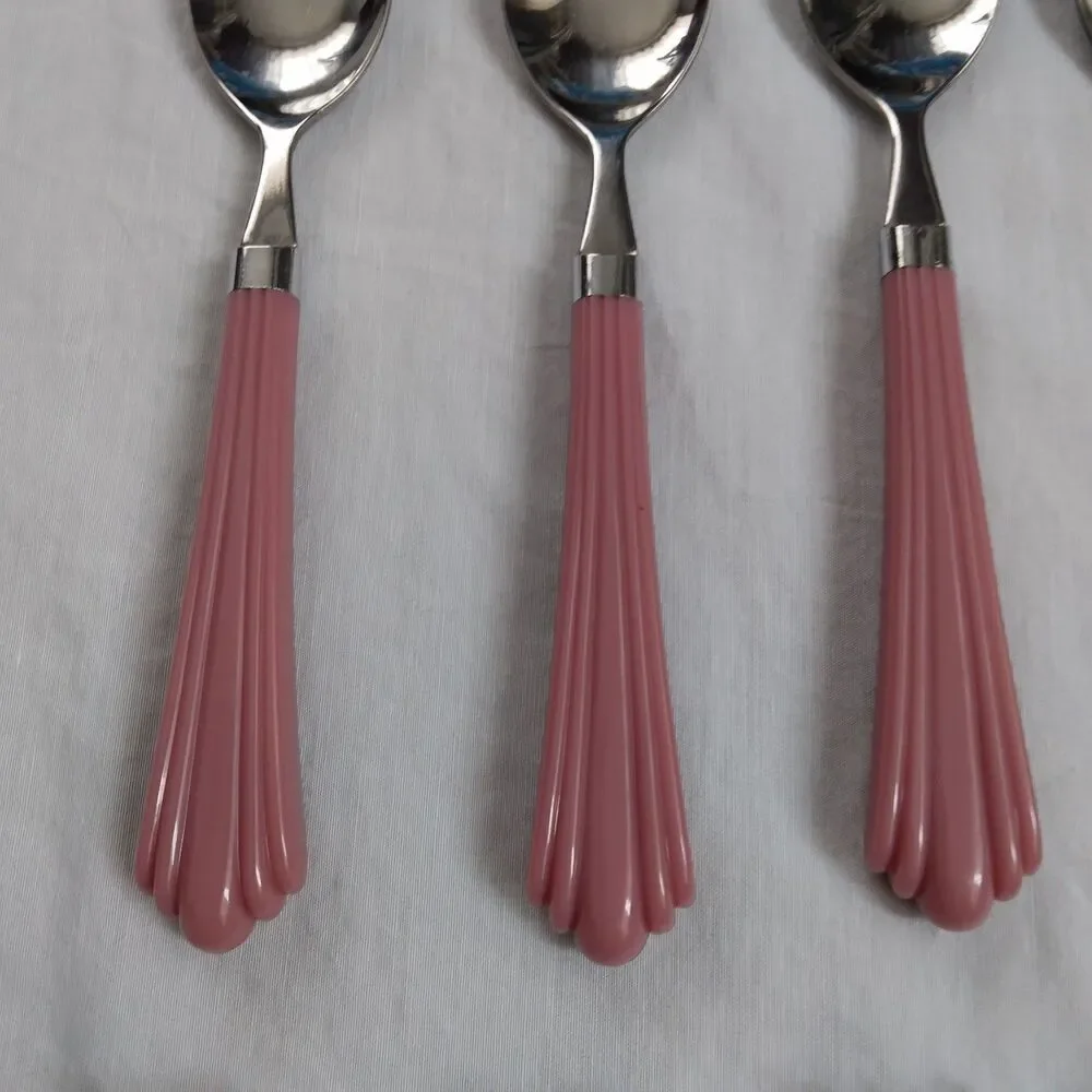 Vintage Regent Sheffield Feeling Festive Stainless Pink Mauve Cottagecore 40 Pcs